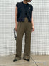 【 予約:9/下旬 】SIDE SLIT SLACKS /Y253-31103-2